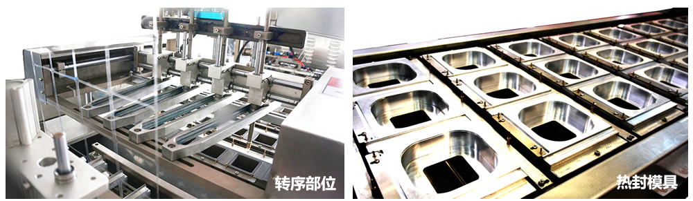 轉(zhuǎn)序部位和熱封模具